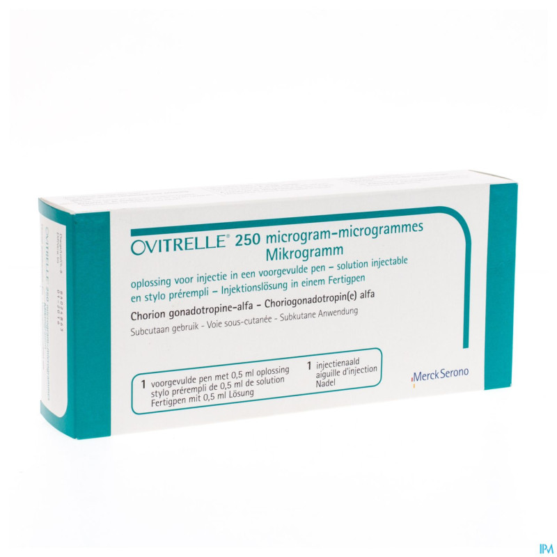 Ovitrelle 250 mcg sol inj stylo prerempl