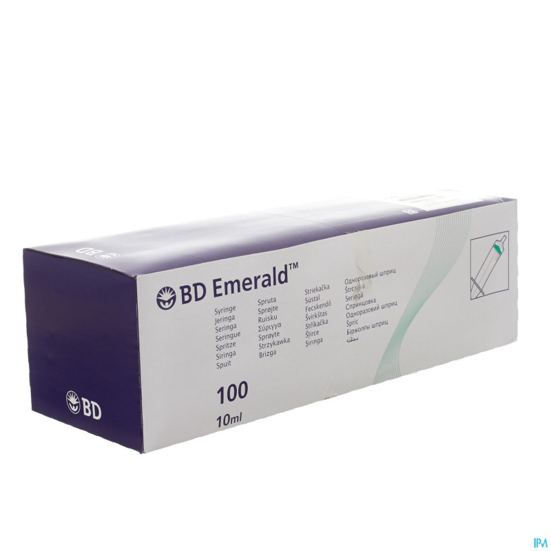 Bd emerald seringue 10ml luer slip    100 307736