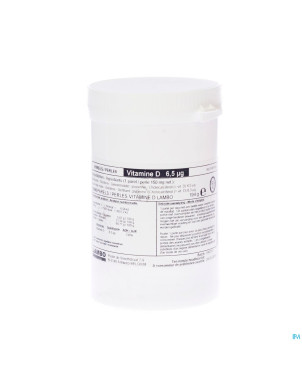 Perles vitamine d3 6,5mcg 1000 lambo