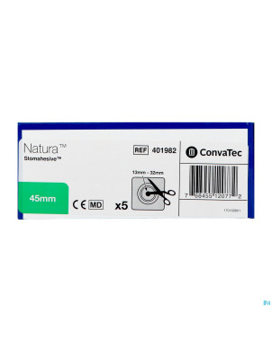 Natura plaques stomahesive    45mm 5 401982