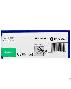Natura plaques stomahesive    45mm 5 401982