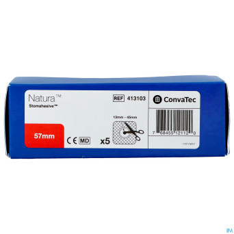Natura plaques stomahesive flex    57mm 5 413103