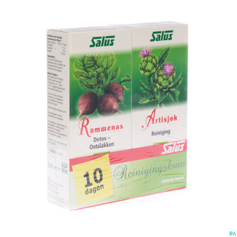 Salus duo jus artichaut+jus radis noir 2x200ml