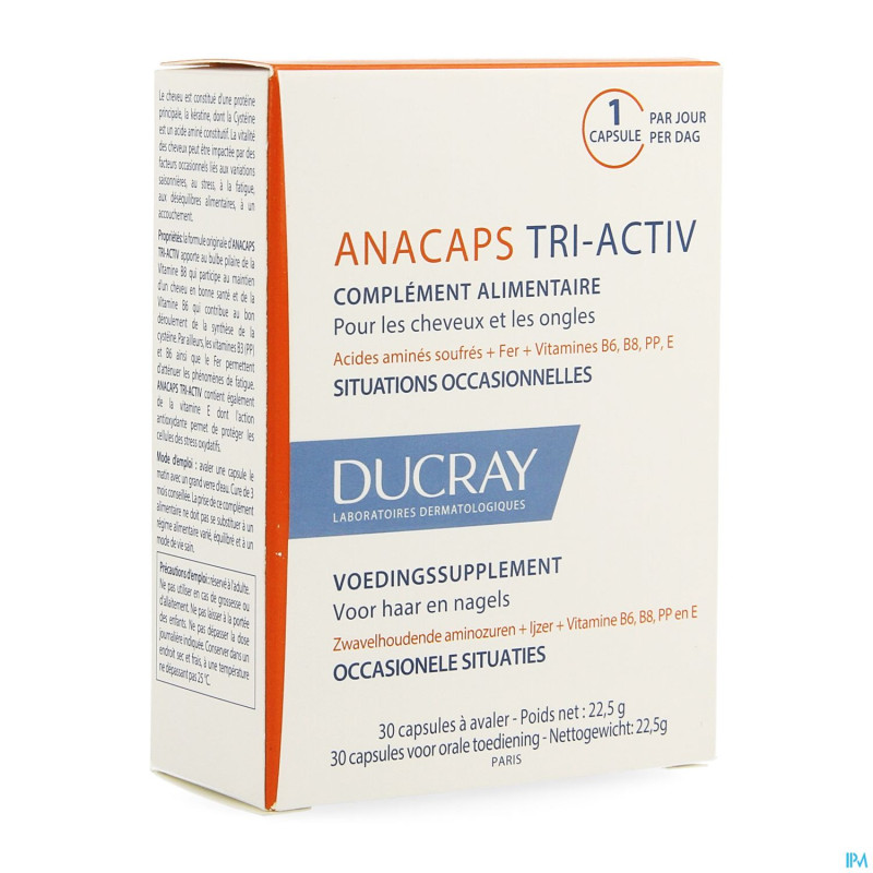 Ducray anacaps tri-activ  caps 1x30
