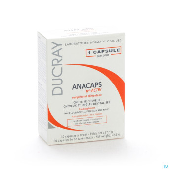 Ducray anacaps tri-activ  caps 1x30