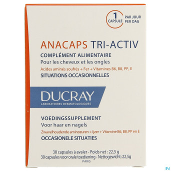 Ducray anacaps tri-activ  caps 1x30