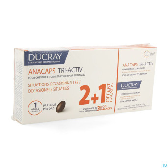 Ducray anacaps tri-activ  caps 3x30
