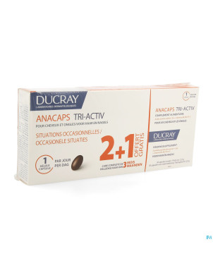 Ducray anacaps tri-activ  caps 3x30