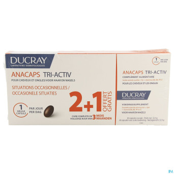 Ducray anacaps tri-activ  caps 3x30