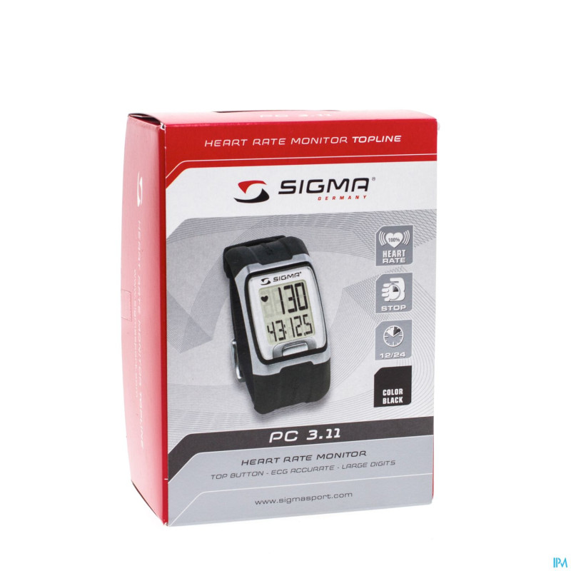 Sigma pc3.11 cardiofrequencemetre noir   sig-23110