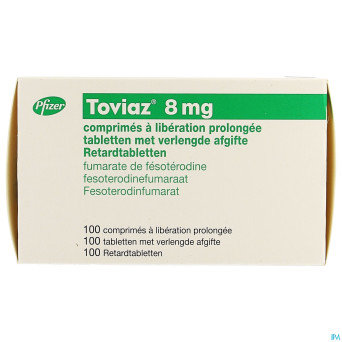Toviaz 8 mg comp liberation prolong 100 x 8 mg
