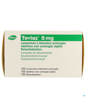 Toviaz 8 mg comp liberation prolong 100 x 8 mg