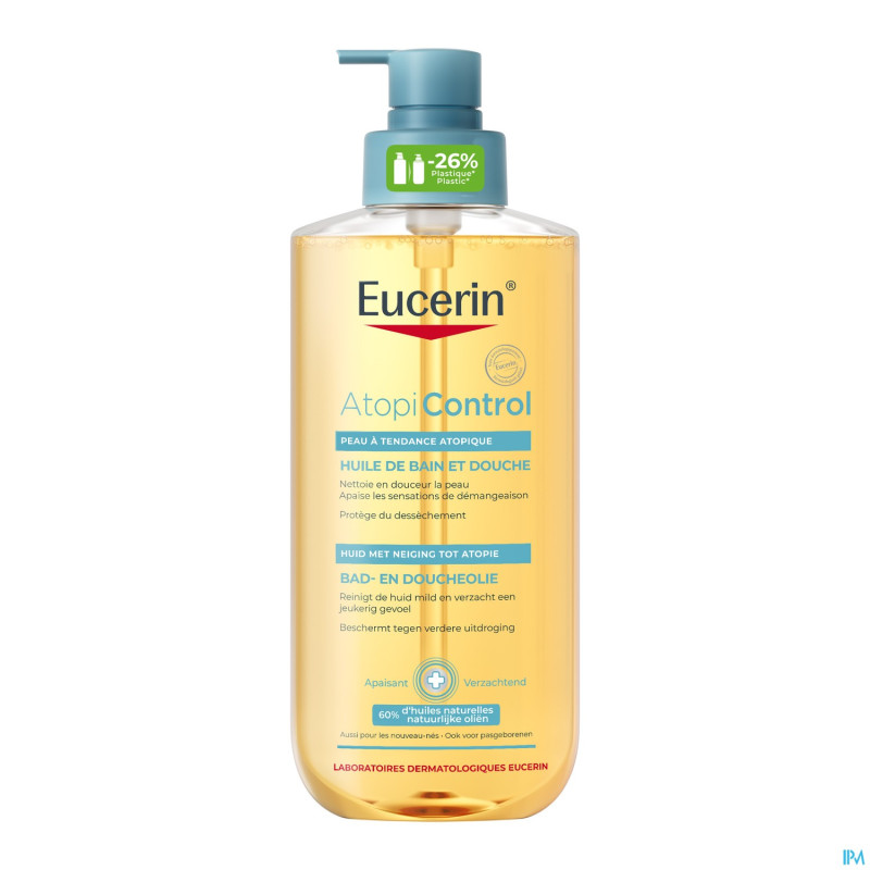 Eucerin atopicontrol huile bain/douche pompe 400ml