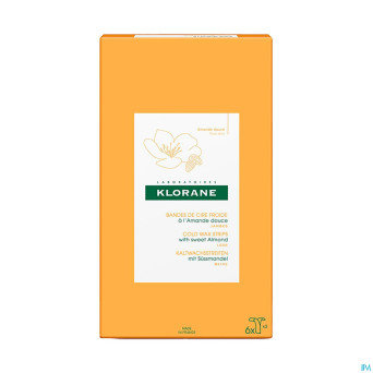 Klorane corps depilat. cire froide jambes bandes 6