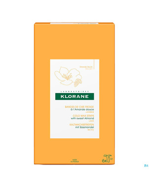 Klorane corps depilat. cire froide jambes bandes 6