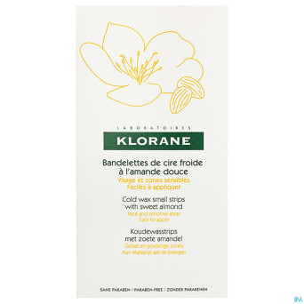 Klorane corps depilat.cire froide vis.-zone sens.6