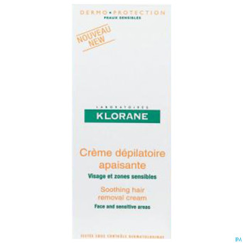 Klorane corps depilat. cr vis-zones sens. 75ml