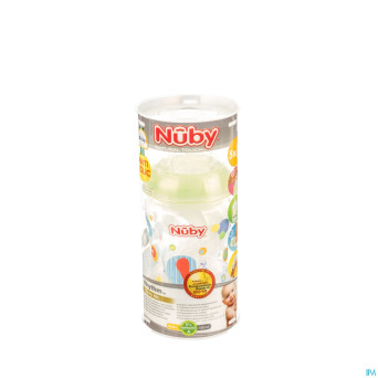 Nuby biberon a/colique + tetine slow flow + 4 sach