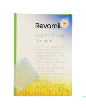 Revamil wound dressing cp miel  5x 5cm 10
