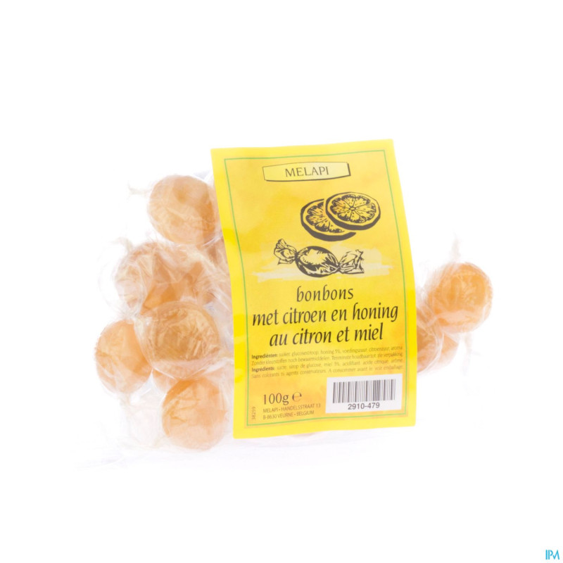 Melapi bonbons au citron-miel 100g 5370
