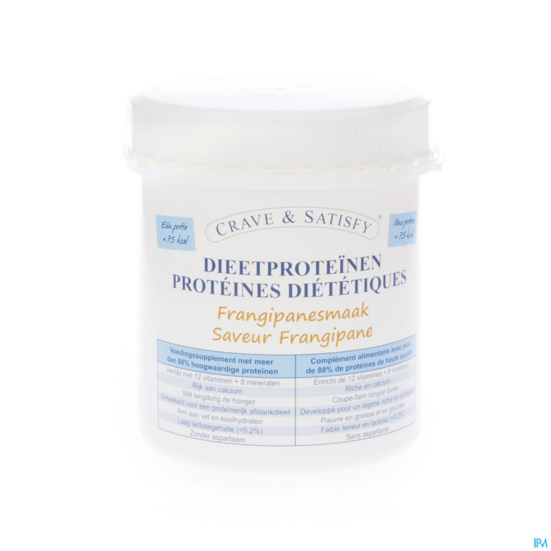 Crave & satisfy proteines diet.frangip.pdr pot200g