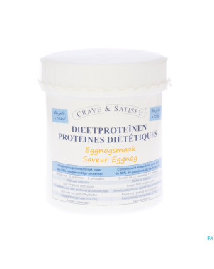 Crave & satisfy proteines diet.eggnog  pdr pot200g