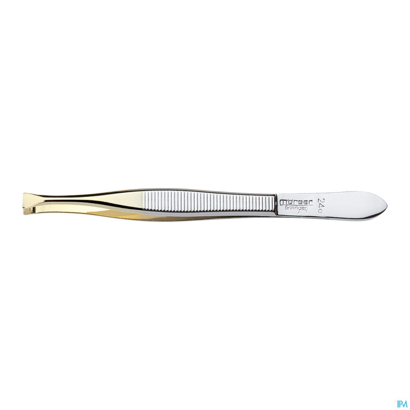 Morser pince epiler mors droit dore    24a