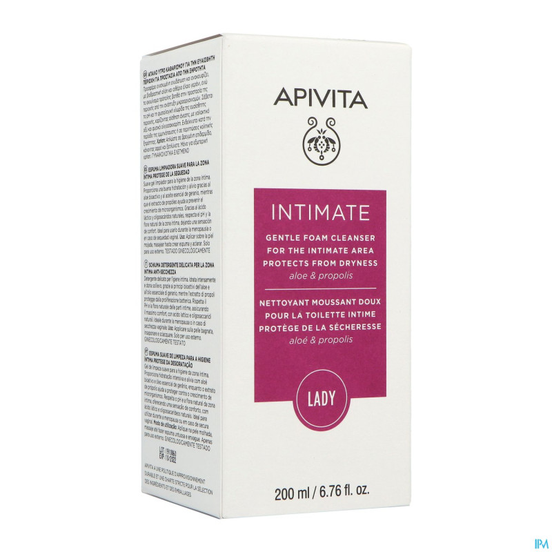 Apivita intimate soins doux msse nett a/sec. 200ml