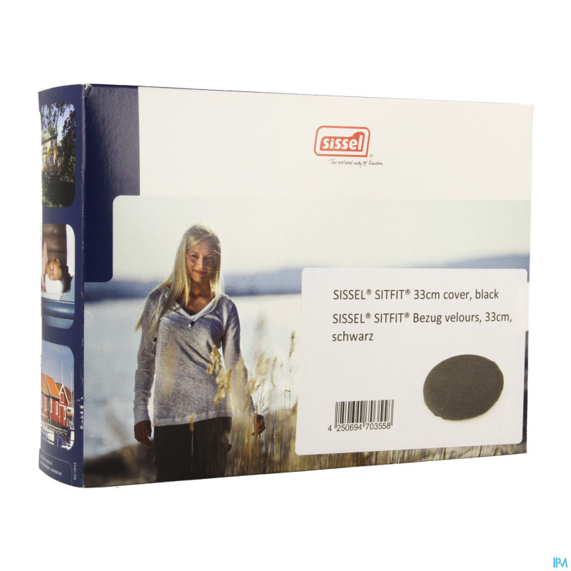 Sissel housse antracite pour sitfit 33cm velours
