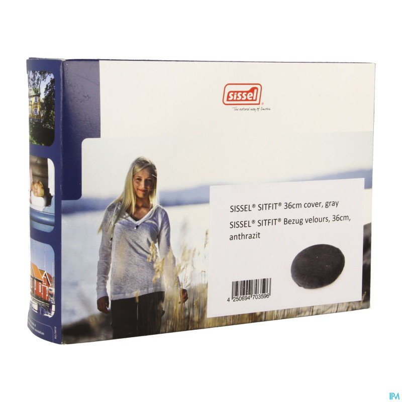 Sissel housse antracite pour sitfit 36cm velours