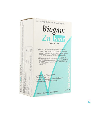 Biogam zn forte amp buv. 30x5ml