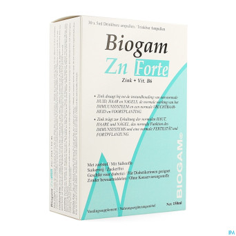 Biogam zn forte amp buv. 30x5ml