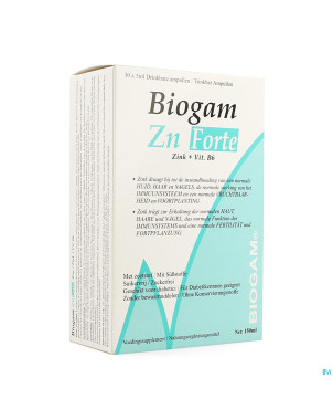 Biogam zn forte amp buv. 30x5ml