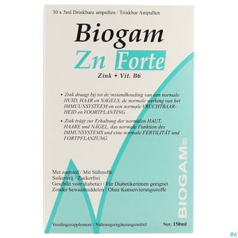 Biogam zn forte amp buv. 30x5ml
