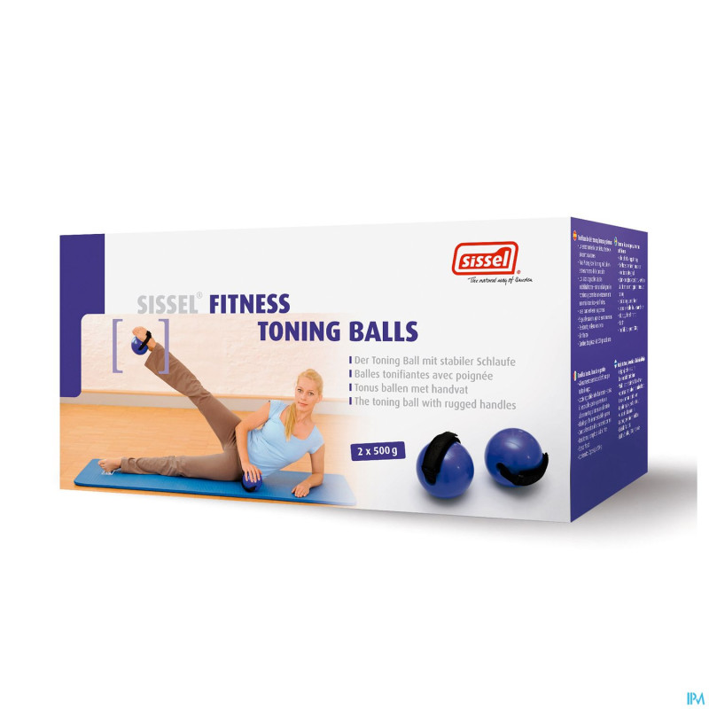 Sissel pilates toning ball+poignee mauve    500g