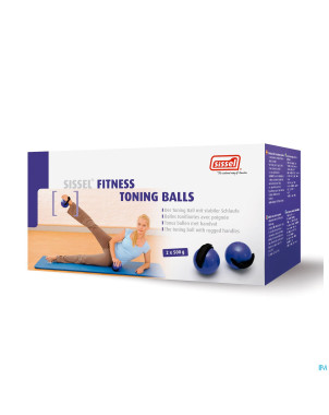 Sissel pilates toning ball+poignee mauve    500g