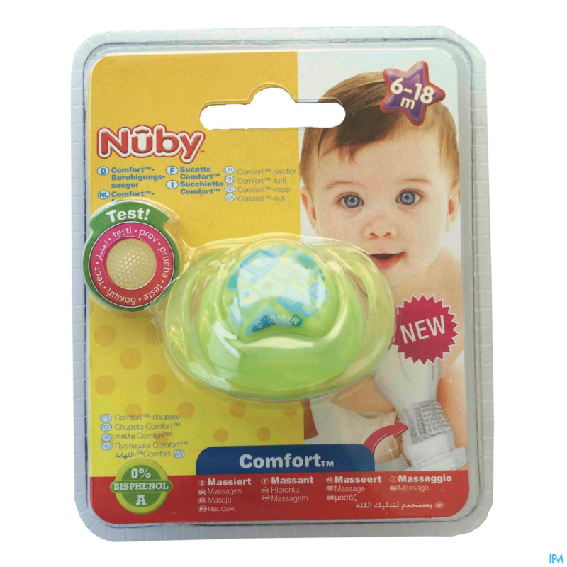 Nuby sucette tritan prism silicone ortho 6-18m