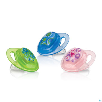 Nuby sucette tritan prism silicone ortho 6-18m