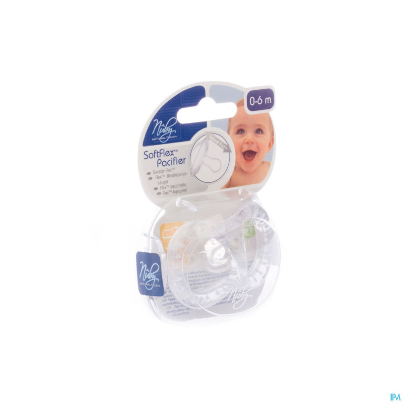 Nuby sucette pp silicone ortho 0-6m 2