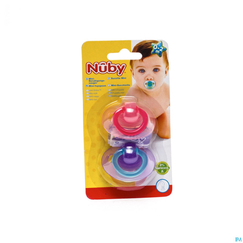 Nuby sucette pp silicone ortho 0-2m 2