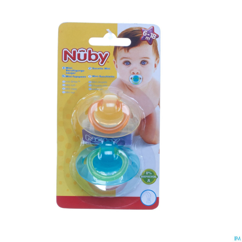 Nuby sucette pp silicone ortho 6-18m 2