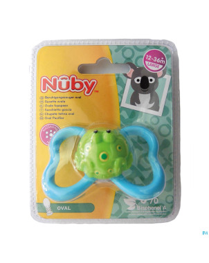 Nuby sucette tritan paci-pals sil ovale 6-18m