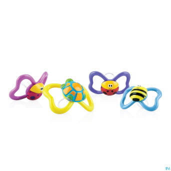 Nuby sucette tritan paci-pals sil ovale 6-18m
