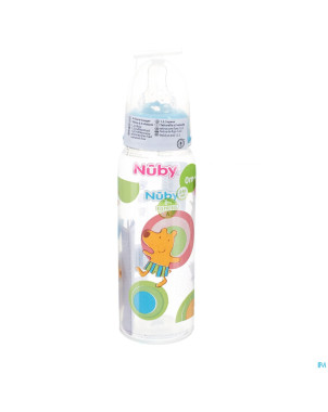 Nuby biberon pp 240ml tetine 3v 0-12m