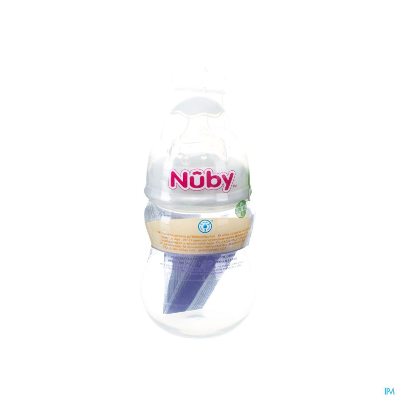 Nuby biberon pp 250ml tetine 3v 0-12m