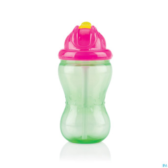 Nuby gobelet a/goutte pp 355ml flip-it+pail.+12m