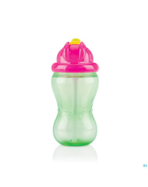 Nuby gobelet a/goutte pp 355ml flip-it+pail.+12m