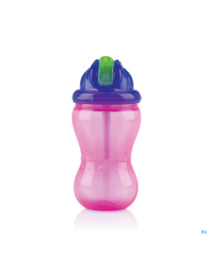Nuby gobelet a/goutte pp 355ml flip-it+pail.+12m