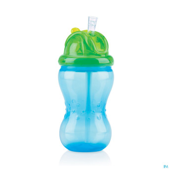 Nuby gobelet a/goutte pp 355ml flip-it+pail.+12m