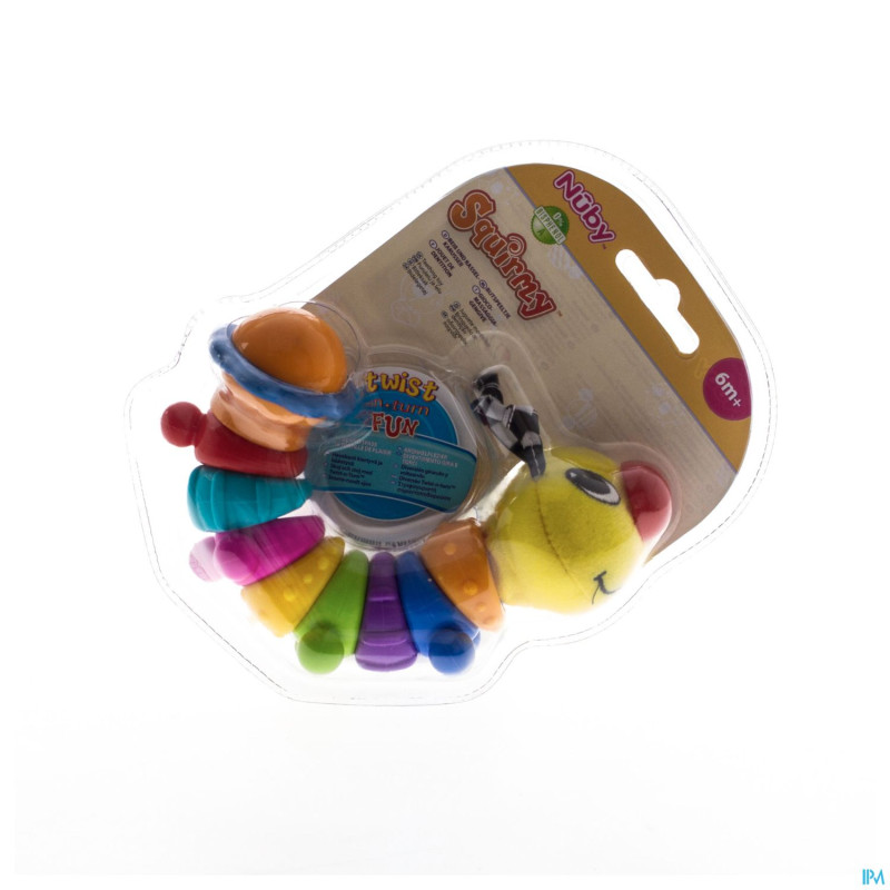 Nuby figure dentition forme chenille +6m